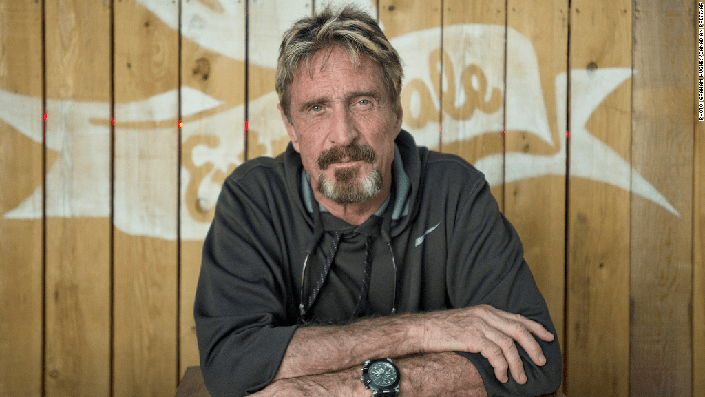 Imagem da matéria: Carteira de Bitcoin ‘inviolável’ de John McAfee é hackeada novamente; Invasores querem recompensa