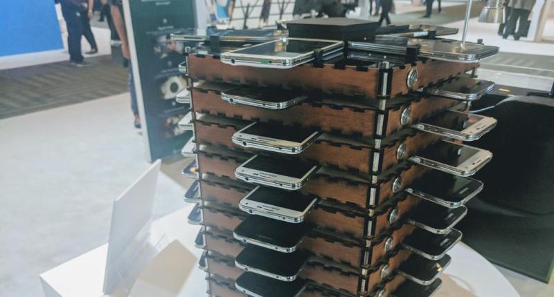 Imagem da matéria: Samsung Fez Equipamento de Mineração de Bitcoin com Smartphones Antigos