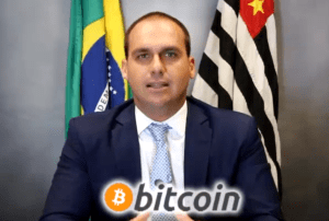 Imagem da matéria: Eduardo Bolsonaro é a Favor do Bitcoin e Diz Que Criptomoeda é Tendência Mundial