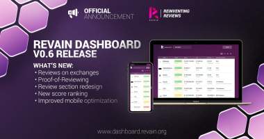 Imagem da matéria: Revain Anuncia Próxima Versão 0.6 e Plataforma Atinge 1.000 Avaliações