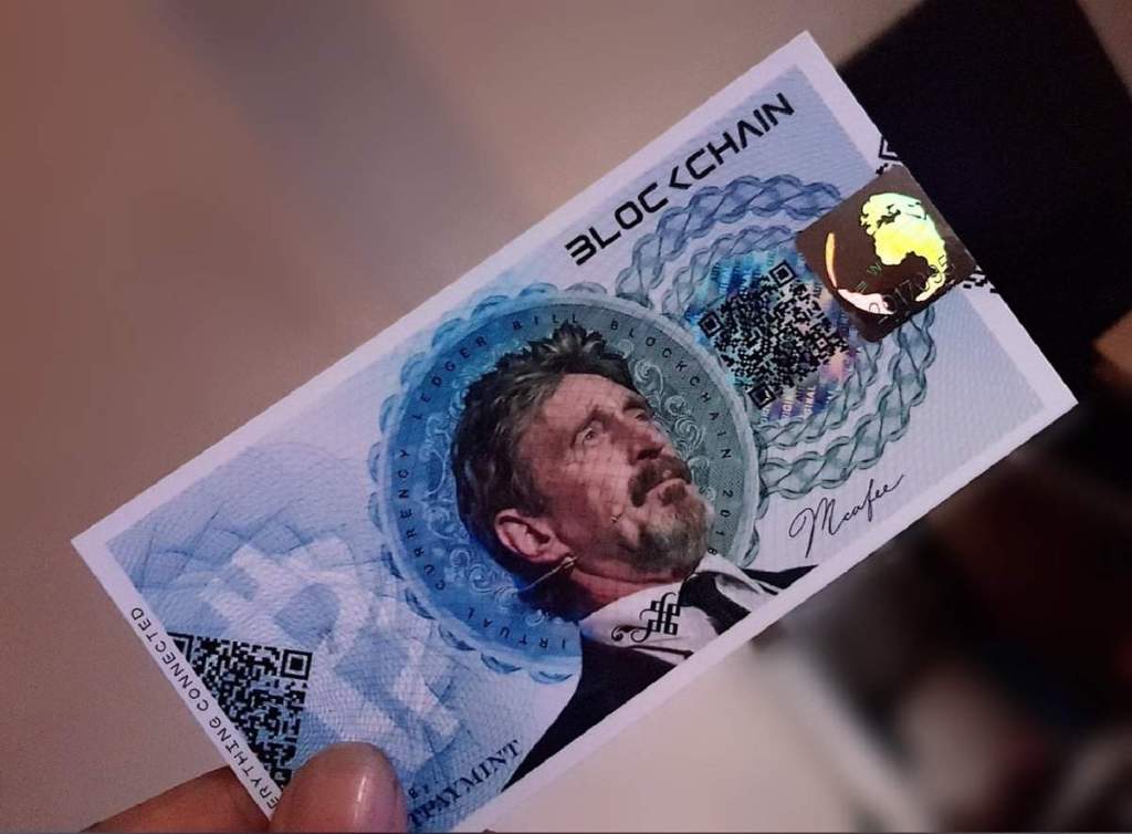 Imagem da matéria: John McAfee Lança Criptomoeda Física