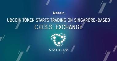 Imagem da matéria: Token Ubcoin começa a ser negociado na exchange de Singapura C.O.S.S