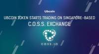 Imagem da matéria: Token Ubcoin começa a ser negociado na exchange de Singapura C.O.S.S