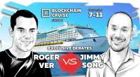 Imagem da matéria: Roger Ver e Jimmy Song debatem sobre Bitcoin a bordo de um cruzeiro pela Europa