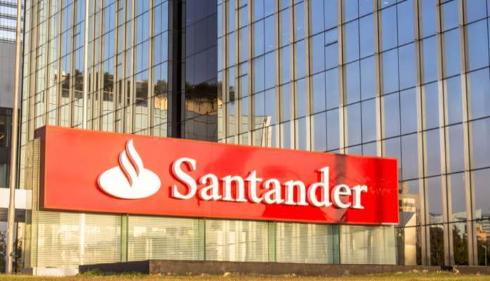 Letreiro do Banco Santander