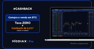 Imagem da matéria: Exchange brasileira MODIAX distribui crédito em Bitcoin de acordo com o volume transacionado dos usuários