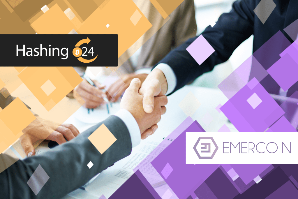 Imagem da matéria: Hashing24.com aumenta a segurança em cooperação com a Emernoin
