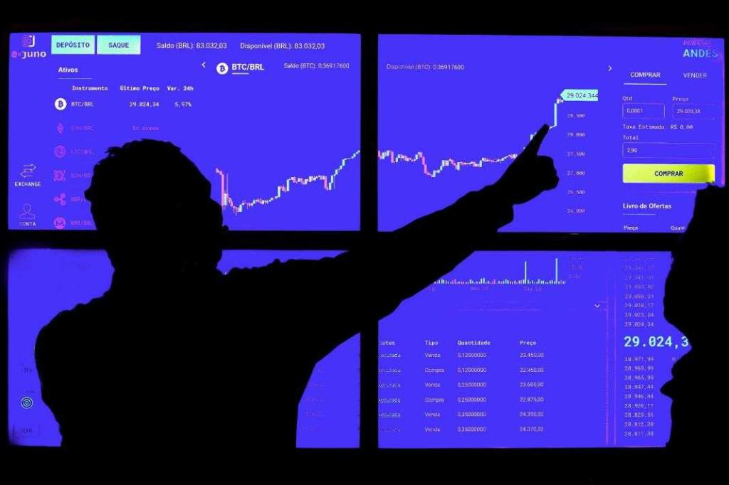 Imagem da matéria: Aprenda a fazer trading de Bitcoin e outras criptomoedas como um profissional. Não fique de fora da próxima alta do mercado!