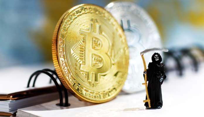 Imagem da matéria: Bitcoin continua em queda e é negociado abaixo dos US$ 4.000; criptomoedas despencam