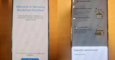 Imagem da matéria: Imagens vazadas mostram novo Samsung Galaxy S10 com carteira de criptomoedas integrada