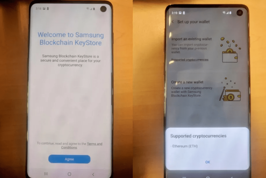Imagem da matéria: Imagens vazadas mostram novo Samsung Galaxy S10 com carteira de criptomoedas integrada