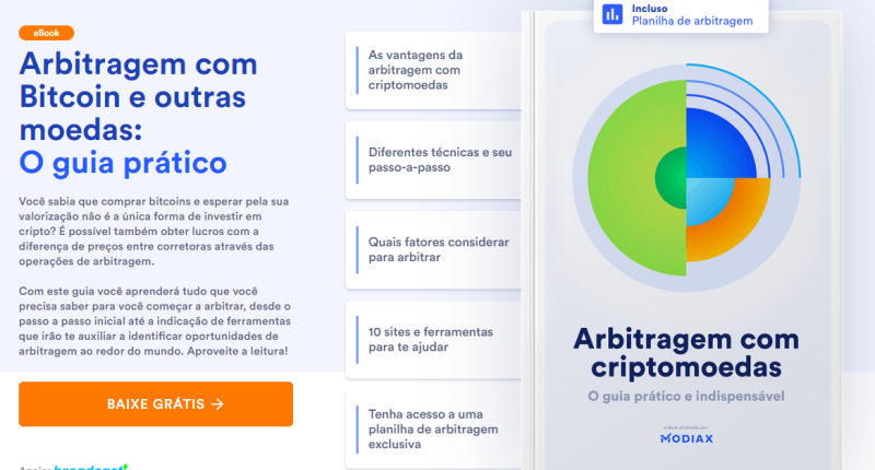 Imagem da matéria: Corretora brasileira lança eBook gratuito sobre arbitragem com Bitcoin e outras Criptomoedas