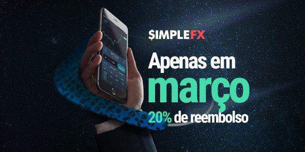 Imagem da matéria: Março Maluco com o SimpleFX! Prepare-se para a promoção de reembolso de US$500!