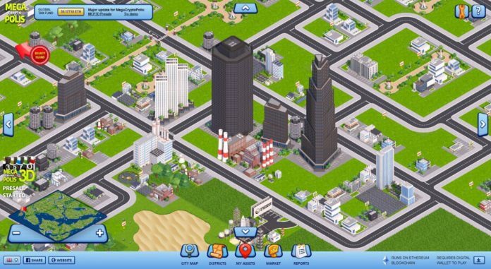 Imagem da matéria: Jogo de construção de cidades MegaCryptoPolis agora funciona na rede Ethereum e na Tron