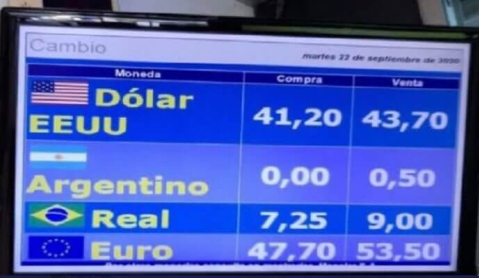 Imagem da matéria: Peso argentino chegou a valer zero em casas de câmbio no Uruguai