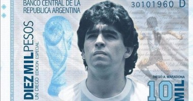 Maradona 10.000 pesos