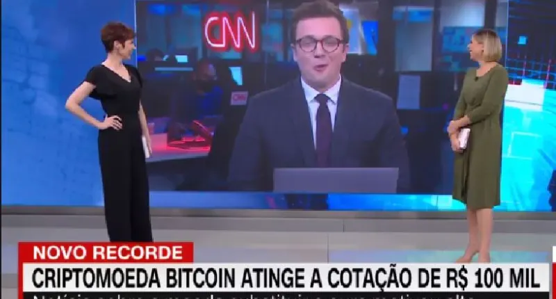 Imagem da matéria: “Muito cuidado com o bitcoin”, diz comentarista da CNN Brasil