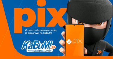 Imagem da matéria: Kabum! anuncia que PIX está disponível como meio de pagamento