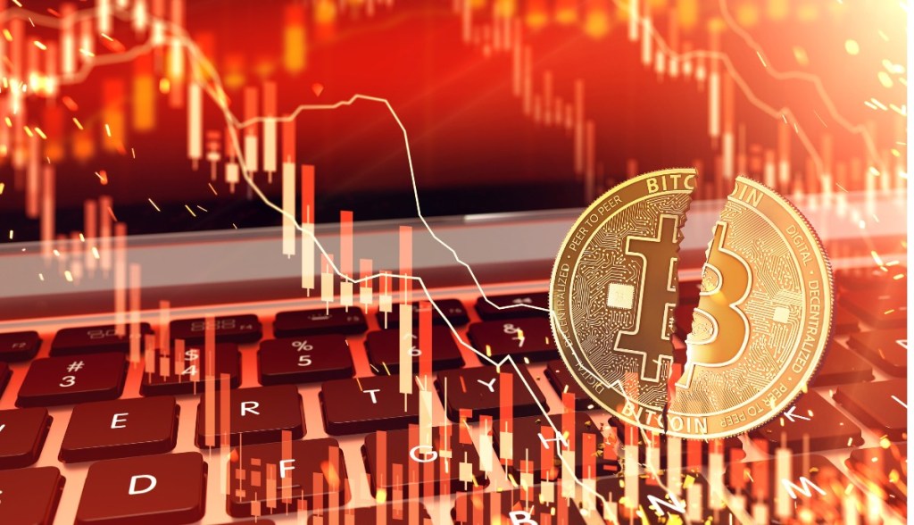 Imagem da matéria: Bitcoin (BTC) cai 10% e fica abaixo dos US$ 60 mil; Solana (SOL), Ethereum (ETH) e Cardano (ADA) desabam em manhã sangrenta