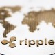 Moeda prateada da Ripple com logo do XRP