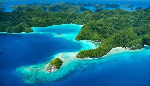 Imagem aérea de República de Palau