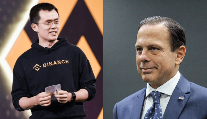 Imagem da matéria: CEO da Binance está no Brasil e se reuniu ontem com João Doria em SP