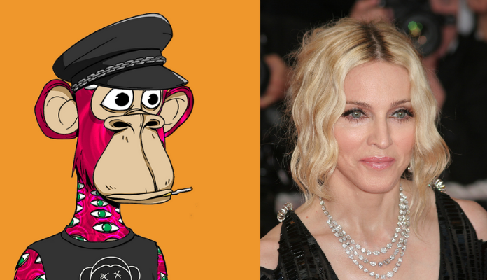 Imagem da matéria: Madonna compra NFT do Bored Ape por R$ 2,7 milhões