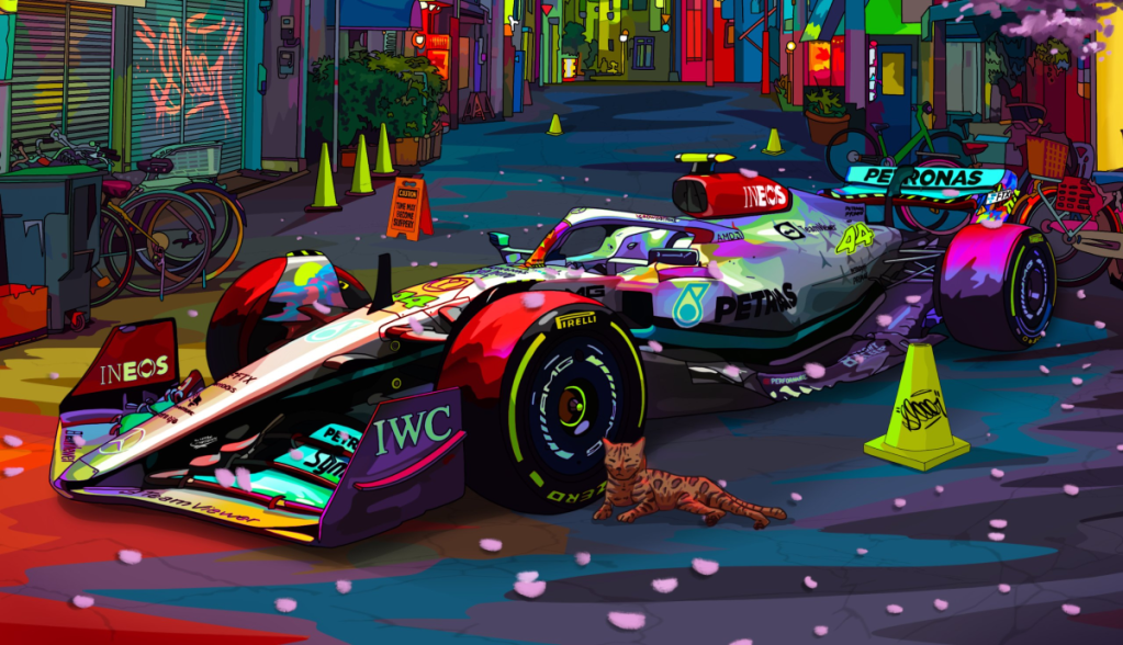 Imagem da matéria: Equipe Mercedes terá NFTs com partes reais de carros de Fórmula Um