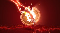 Moeda de Bitcoin é atingida por raio e quebrada
