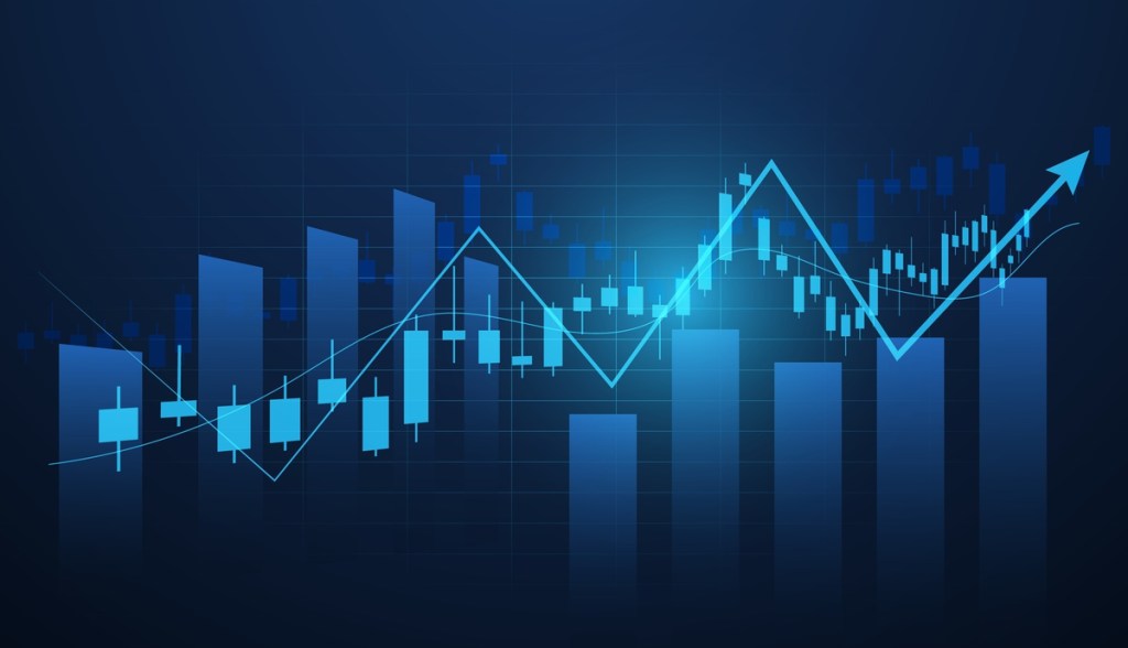 Grafico Bitcoin subindo