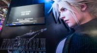 painel físico de promoção do jogo Final Fantasy