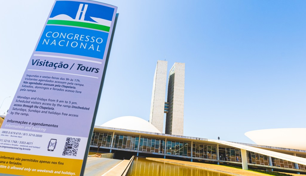 Fachada do Congresso Nacional em Brasília-DF