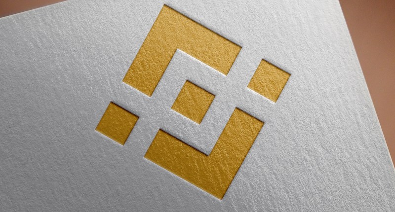 Folha de papel com o logotipo da binance