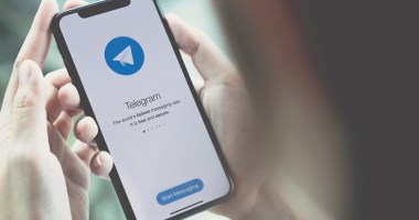 Tela de celular do Telegram