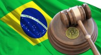 Maretlo judicial com a bandeira do Brasil