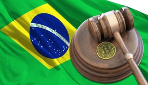 Maretlo judicial com a bandeira do Brasil