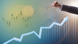 Mãos manipulando cotações