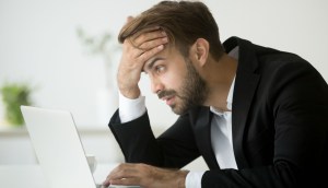 Investidor assustado