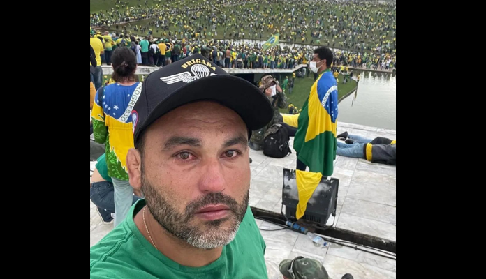 Imagem da matéria: Sobrinho de Bolsonaro que arrecadou Bitcoin para protesto em 2021 participou de ato terrorista em Brasília