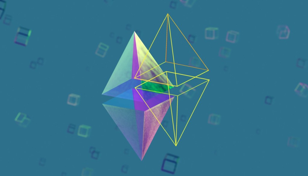 logo do ethereum com fundo verde