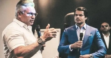 Ex-deputado Julian Lemos com Antônio Neto Ais, dono da Braiscompany