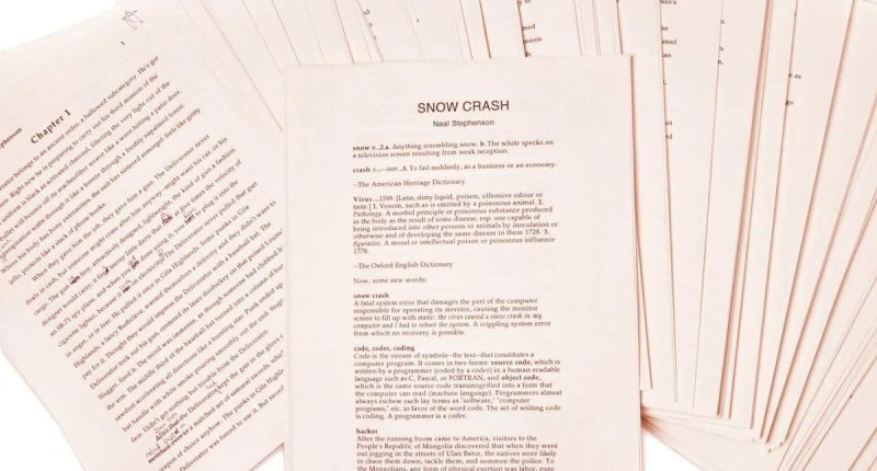 Manuscritos inéditos de Snow Crash