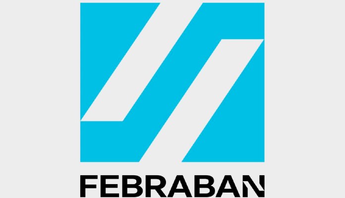Logotipo da febraban-em branco e azul claro