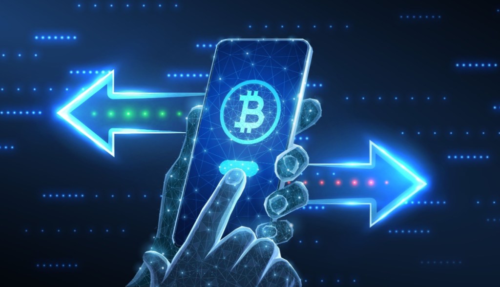 simbolo do bitcoin em celular