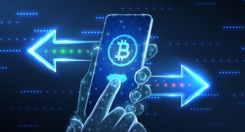 simbolo do bitcoin em celular