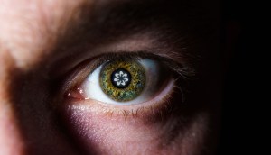 close em olho humano