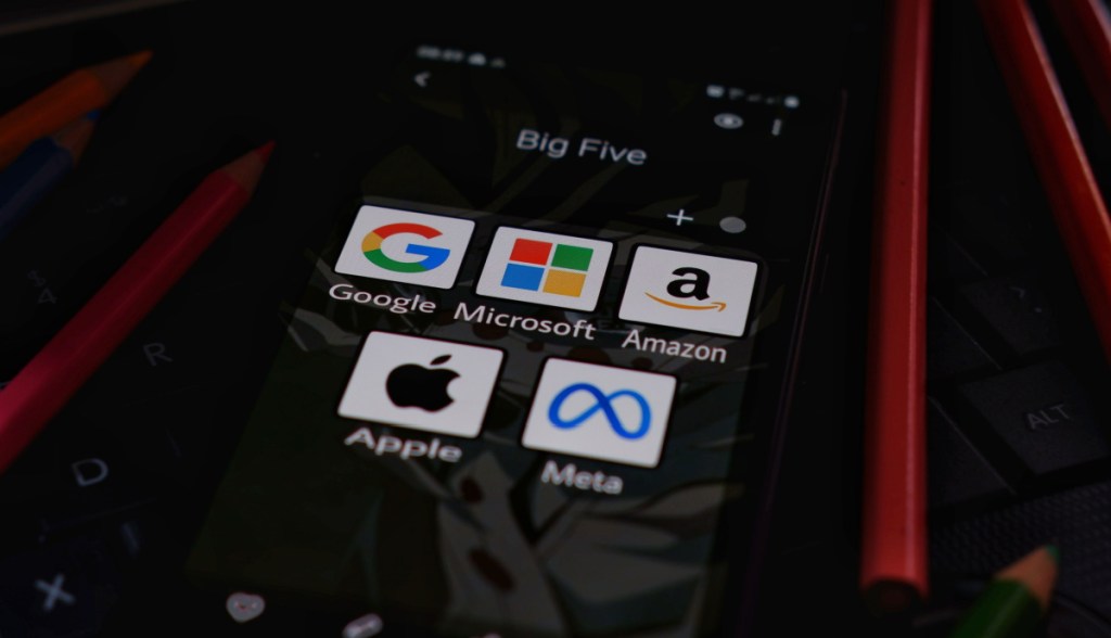 big five Apple Microsoft Meta Google Amazon