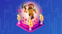Ilustração de Bitcoin game Minecraft