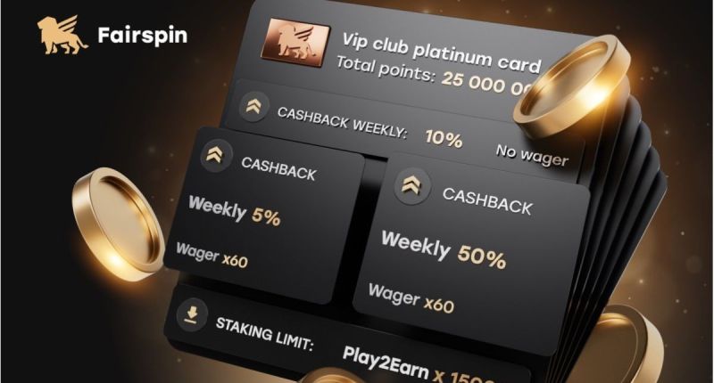 Imagem da matéria: 100% de Cashback: Privilégios únicos para players VIP na Fairspin