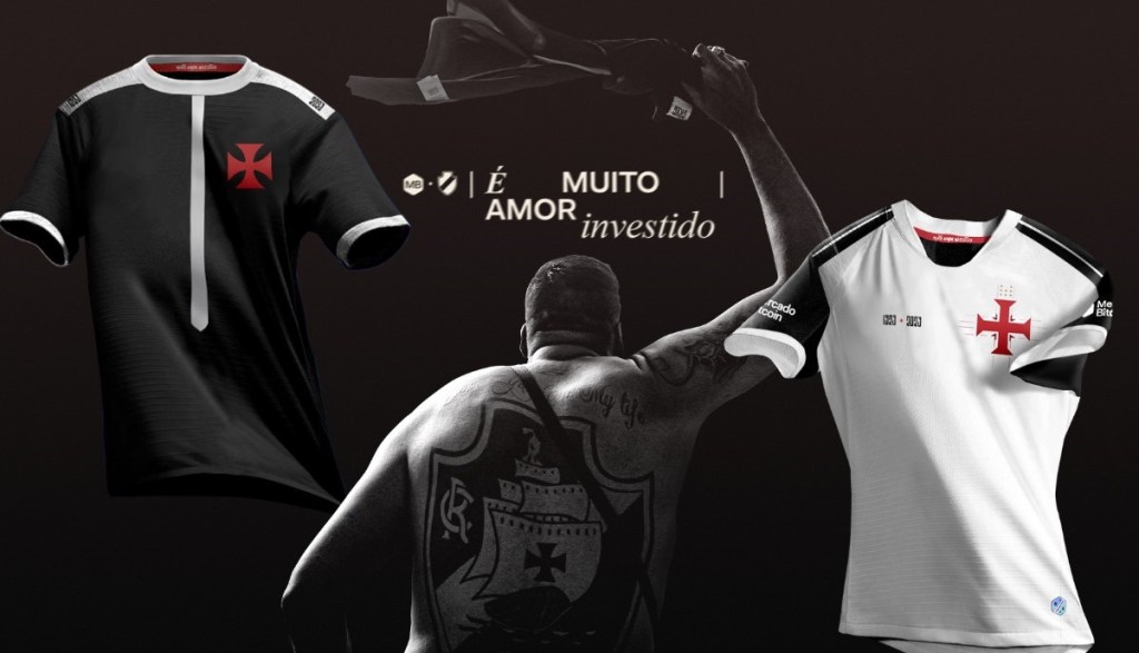 Imagem da matéria: Vasco e Mercado Bitcoin lançam novas camisas do clube usando Inteligência Artificial